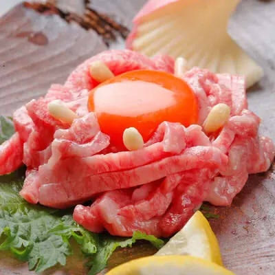 大好評の和牛ユッケ！泰山限定